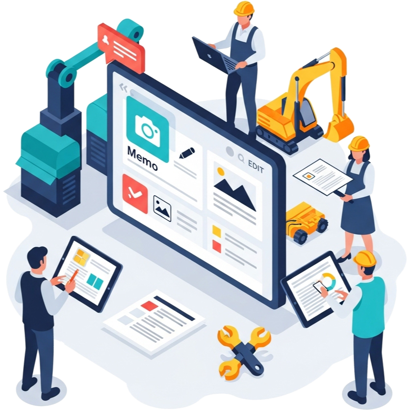 Various industry scenes